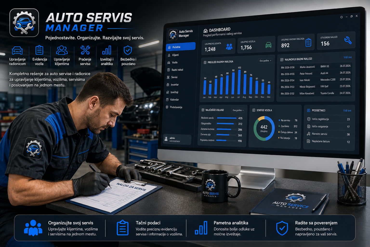 Auto Servis Menadžer