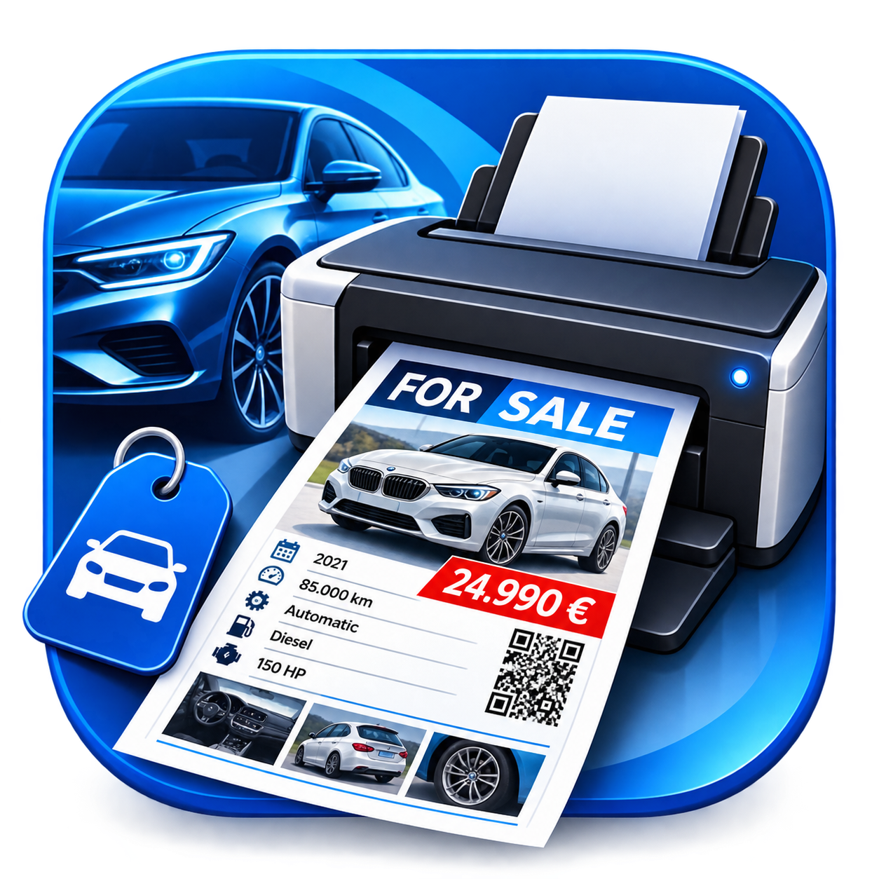 Car Flyer Print